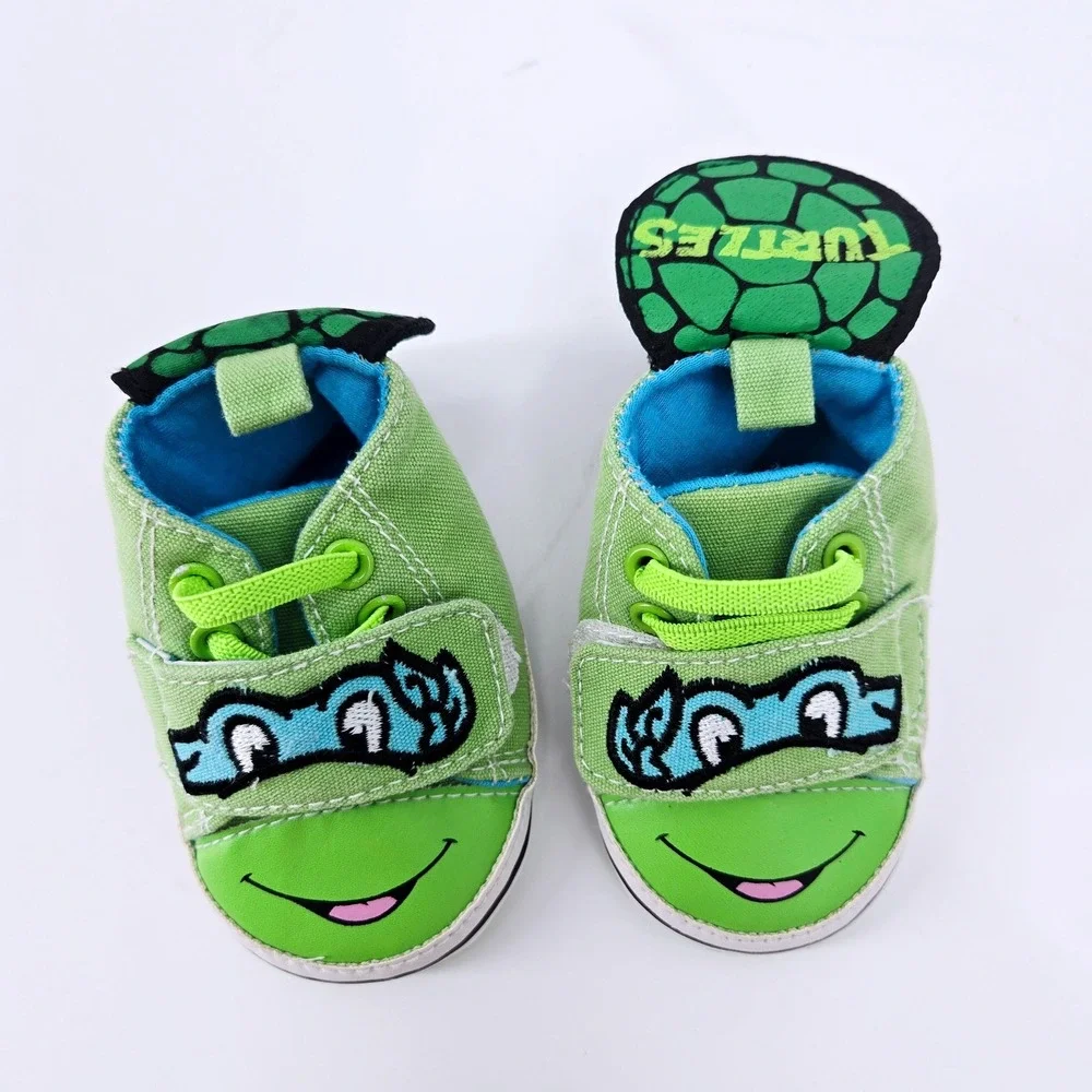 Lot‎ of 3 Infant Baby Boys Crib Shoes Sneakers Size 2 3-6M Carter's TMNT